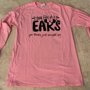 custom long sleeve t-shirt perfect for disney
